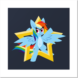 Star Rainbow Dash Posters and Art